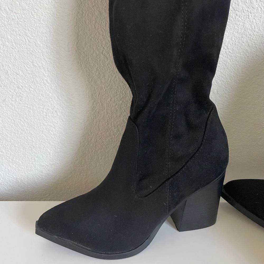 Marc Fisher Suede Thigh High Boots Size 5 - Picture 7 of 9